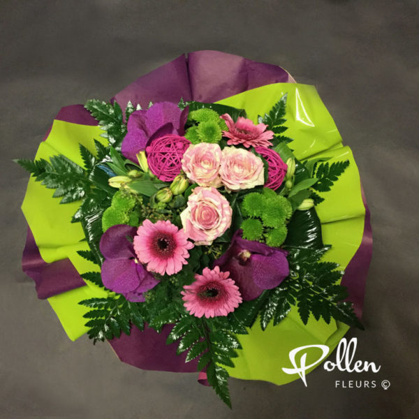 bouquets colorés et élégants chez Pollen Fleurs à Le Mans